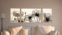 Wallity Huhu305 Cuadro Decorativo de 3 Piezas Multicolor